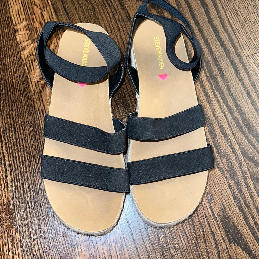 STEVE MADDEN “KIMMIE” GIRLS ESPADRILLE SANDALS SIZE 5